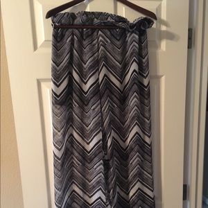 Bisou Bisou Sheer Palazzo Pants NWT
